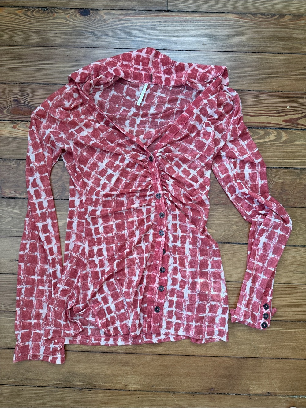 Free People Lucky Sheer Shirtee